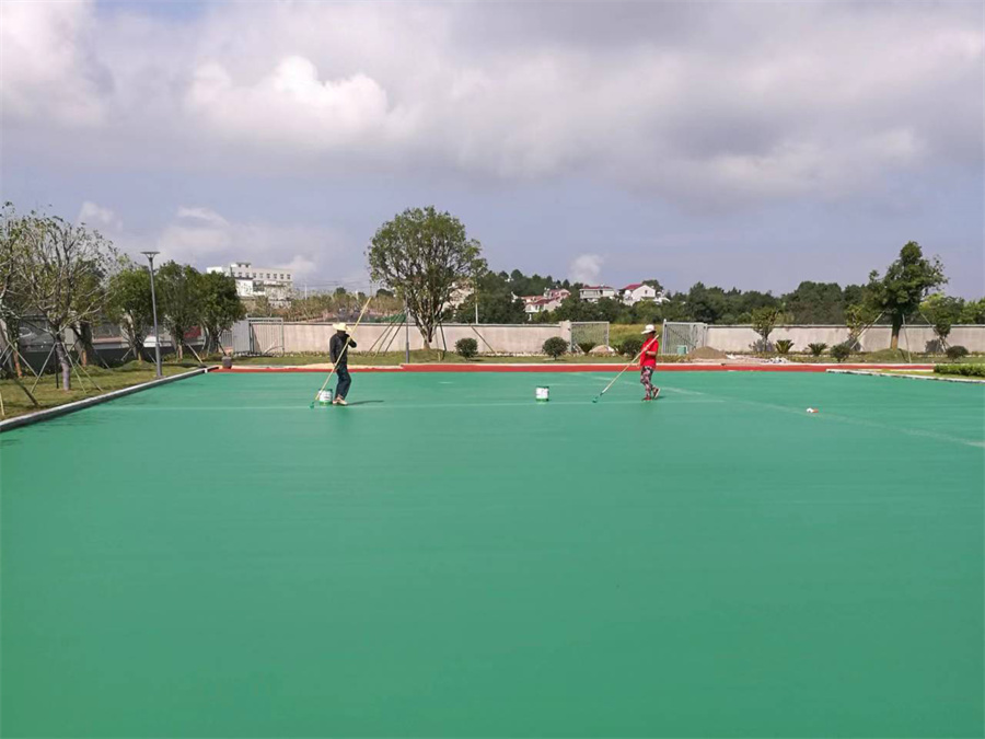 小區塑膠地面案例